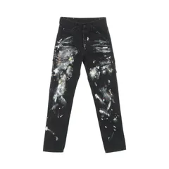 オフホワイト OFF-WHITE デニムパンツ ハイブリッドカーペンターパンツ ブラック コットン デニムパンツ メンズ Used Aのサムネイル