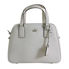 【美品】kate spade new york ケイトスペードニューヨーク 2way ハンドバッグ ショルダーバッグ レザー ホワイト