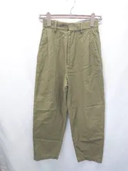 ◇ ⊂ BEAUTY&YOUTH ビューティ&ユース コットン100% テーパード パンツ サイズ36 ブラウン系 レディース E  【1507160003562】