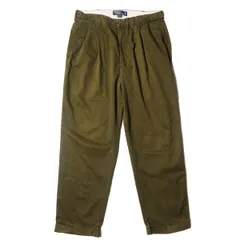 90's 00’s ポロラルフローレン 2タック コットン チノパンツ (36×30) ODグリーン ポロチノ チノパン ハモンドパンツ 旧タグ オールド  アメリカ古着 USED ビンテージ ヴィンテージ