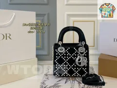 【今日特価】DIOR Lady Dior キャンバスと水?のハンドバッグ！送料無料で今の在庫はお得な価格です！