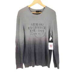 アルマーニエクスチェンジ ARMANI EXCHANGE フロッキープリントスレ加工 グラデーションコットンニット メンズ  L