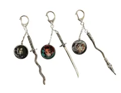 鬼滅の刃　日輪刀 チャーム　3種セット　( 竈門炭治郎 & 鬼舞辻無惨 & 伊黒小芭内 )