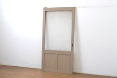 ▼現状販売▼ ガラス戸1枚 アンティーク建具 プレスガラス入り 引き戸 4～7営業日前後で発送(※修理加工希望の方3ヶ月程で発送) R-064279