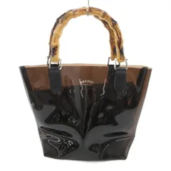 オーチバル ORCIVAL オーシバル CLEAR PVC BEACH BAG ビーチバッグ イミテーションバンブー ポーチ付き S 茶 /UO