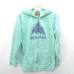 ◇ Burton バートン 綿混　ブランドプリント 長袖 ジップアップパーカー サイズ表記なし グリーン系 レディース E  【1408220016402】のサムネイル