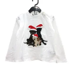 ドルチェ&ガッバーナ ドルガバ DOLCE&GABBANA カットソー Tシャツ クルーネック 総柄 長袖 24/30 白 ホワイト /MN ■GY19のサムネイル