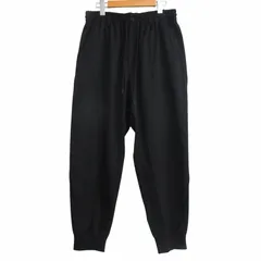 ワイスリー Y-3 ヨウジヤマモト 美品 24SS REFINED WOVEN CUFFED PANTS IN8752 ウール混 ジョガーパンツ イージーパンツ ロゴ Mサイズ 黒 ブラックのサムネイル