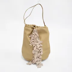 【最終価格】ミナペルホネン　フォレストパレード　牛革　巾着バッグ ミナペルホネン mina perhonen forest parade フォレスト