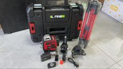 【短納期】 レーザー墨出し器 水平器 16ライン 4x360° 高輝度 25メートル作業範囲 レーザーレベル 受光器対応 リモコン付き 専用収納ケース付き