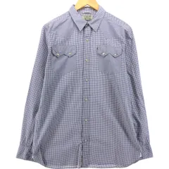 古着 00年代 ラルフローレン Ralph Lauren POLO JEANS COMPANY ギンガムチェック 長袖 ウエスタンシャツ メンズL相当/eaa539384