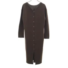 BEAUTY＆YOUTH UNITED ARROWS ビューティーアンドユース ユナイテッドアローズ 長袖 ロング Vネック ニットカーディガン ブラウン レディース 古着