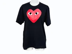 PLAY COMME des GARCONS プレイコムデギャルソン プリントＴシャツ AZ-T112 コットン ブラック サイズS 美品 中古 4b005270
