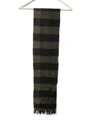 マフラー チェック カシミヤ グレージュ ブラック