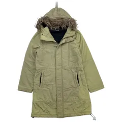 00s ☆ NIKE 裏フリース ソフトシェル ダブルジップ コート ベンチコート フェード ベージュ レディース L スポーツ 人気 ナイキ■S2898