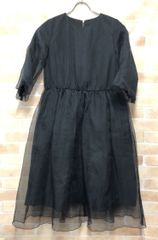 【中古】 OKIRAKU オキラク チュールワンピース ブラック  111414076のサムネイル
