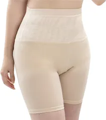 [MORE AUNI] ぺチパンツ インナー ハイウエスト 補正下着 ショーツ 骨盤 ハイウェスト シェイプアップ くびれ 腹 引き締め ペチ レディース 美腰コルセット 骨盤矯正 くびれ 腹 引き締め 姿勢矯正 ダイエット  [ベージュ / 152] [M]