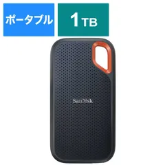 【新品 未使用 未開梱】サンディスク　外付けSSD USB-C+USB-A接続 エクストリーム V2 ブラック オレンジ  ポータブル型  1TB 　SDSSDE61-1T00-J25のサムネイル