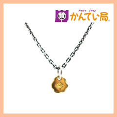 SAAD サード サンシンボルチャーム ペンダント ネックレス K18/SV925 50cm シルバー ゴールド メンズ