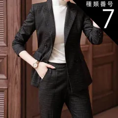 種類7：ブラックスカート/4XL ２点セット セットアップ フォーマルスーツ  ジャケット Vネック  ストレートパンツ タイトスカート 膝丈 袖あり 長袖 襟付き ストレートパンツ 上下セット ツーピース  大人可愛い きれいめ 上品 おしゃれ 大人女子 こ