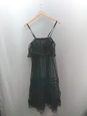 ◇ ⊂ FREAK'S STORE フリークスストア シースルー ロング ワンピース サイズF ブラック系 レディース E  【1502060000260】