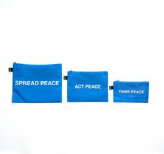 Tate Yoko Ono Imagine Peace set of 3 zip pockets