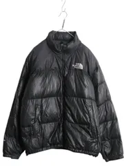 【お得なクーポン配布中!】 90s ノースフェイス ヌプシ ダウン ジャケット メンズ XL オールド The North face NUPTSE 700フィル ブルゾン 大きいサイズ 収納フード 黒
