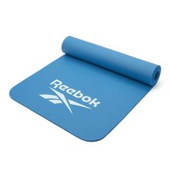 Reebok (리복) 트레이닝 매트 7mm 요가 매트 피트니스 요가 필라테스 운동 매트 두꺼운 폭 넓은 방음 블루 0