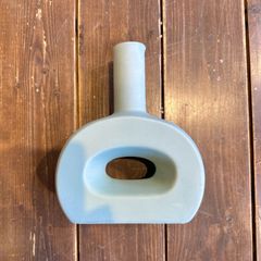 ⑩ Horn Please ポーセリン フラワーベース アトレ ワイド ブルー PORCELAIN 磁器