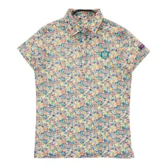サイズ：0 JACK BUNNY ジャックバニー  半袖ポロシャツ 花 総柄 グリーン系 [240101319418]# ゴルフウェア レディース ストスト