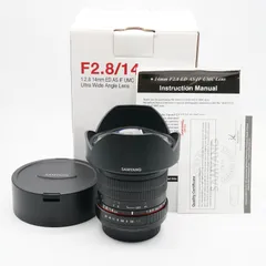 超極上 サムヤン SAMYANG 14mm F2.8 ED AS IF UMC キヤノンEF あると嬉しい元箱・取説（英字）付！