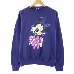 古着 90年代 ディズニー Disney DESIGNS MINNIE MOUSE ミニーマウス 両面プリント キャラクタースウェットシャツ トレーナー/eaa367188
