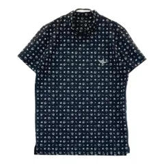 未使用級　1PIU1UGUALE3 総柄ロゴ　モックネック　ゴルフウェア　Ⅳ 未使用級 1PIU1UGUALE3 総柄ロゴ モックネック ゴルフウェア Ⅳ