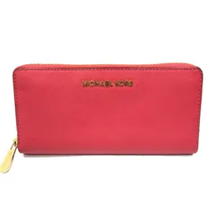 ◆MICHAEL KORS マイケルコース ラウンドファスナー 長財布 レザー ウォレット レディース