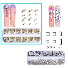 ネイル　パーツ　 ミックス　ストーン ハンドメイド デコ電 ネイルジュエリー