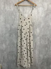 BEAUTY&YOUTH UNITED ARROWS リネンドットキャミソールサロペット オールインワン sizeF/ベージュ ■■◎レディース
