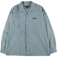 古着 00年代 ラルフローレン Ralph Lauren POLO JEANS COMPANY チェック柄 長袖 オープンカラーボックスシャツ メンズL相当/eaa575934