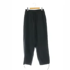 エイトン ATON HAND DYE NYLON オーバーパンツ テーパード イージー ナイロン 00 黒 ブラック /NR ■OSのサムネイル