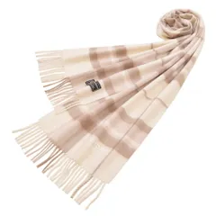 renoma PARIS レノマ パリス マフラー チェック柄カシミヤマフラー(サイズ180cm 30cm)erm24w104 R9919 BEIGE ベージュ