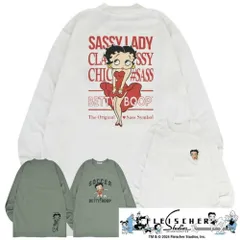 ベティー ブープ Tシャツ 長袖 ロンT BETTY BOOP プリント メンズ レディース be1243-37-B