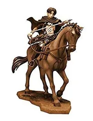 【中古】一番くじ 進撃の巨人 〜壁外調査女型捕縛作戦〜　ラストワン賞　リヴァイ騎乗フィギュア　リペイントver. 全1種 w17b8b5