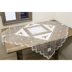 タスカニーレース　テーブルセンター（112×112）テーブルクロス