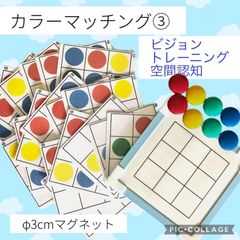 カラーマッチング③ 空間認知　色のマッチング　指先練習　視覚支援