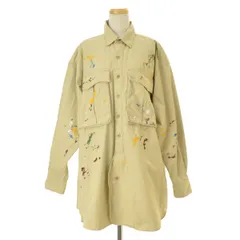【KATHARINEHAMNETT】23AW 23A-KHLS-11 COTTON TWILL PAINTED LONG SH コットン ツイル ペイント長袖シャツのサムネイル