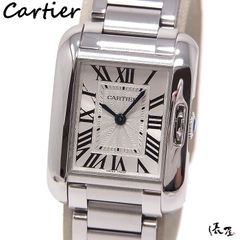 【OH済/仕上済】オーバーホール済 カルティエ タンクアングレーズ SM 極美品 レディース Cartier 時計 腕時計 中古【送料無料】