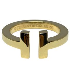 ティファニー TIFFANY＆CO Tスクエアリング K18YG ジュエリー