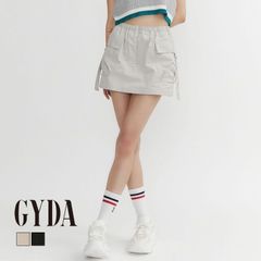 【SALE】カーゴポケットスカートライクショートパンツ GYDA ジェイダ 072430816201 gyda レディース スカート カーゴスカート ミニスカート フリーサイズ アイボリー GYDA スカート gyda ショートパンツ 新品 正規品
