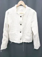 ◇ ⊇ callautia カラウティア 長袖 ジャケット サイズS オフホワイト系 レディース P  【1410230028191】