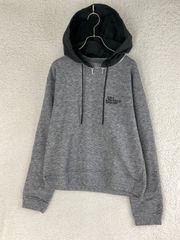 【お値引き交渉大歓迎】未使用 JOHN LAWRENCE SULLIVAN S グレー×ブラック ジップフードプルオーバースウェット