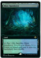 FOIL/MTG/英語版/拡張版/霧深い雨林/Misty Rainforest/モダン